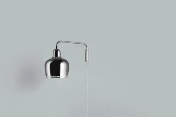 Frama Wandleuchten-Artek Wandleuchte Aalto A330S „Golden Bell“, Chrom