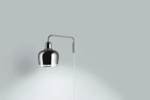 Frama Wandleuchten-Artek Wandleuchte Aalto A330S „Golden Bell“, Chrom