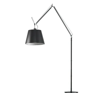 Karakter Stehleuchten-Artemide Tolomeo Mega Stehleuchte, 42 cm, Aluminium - schwarz satiniert