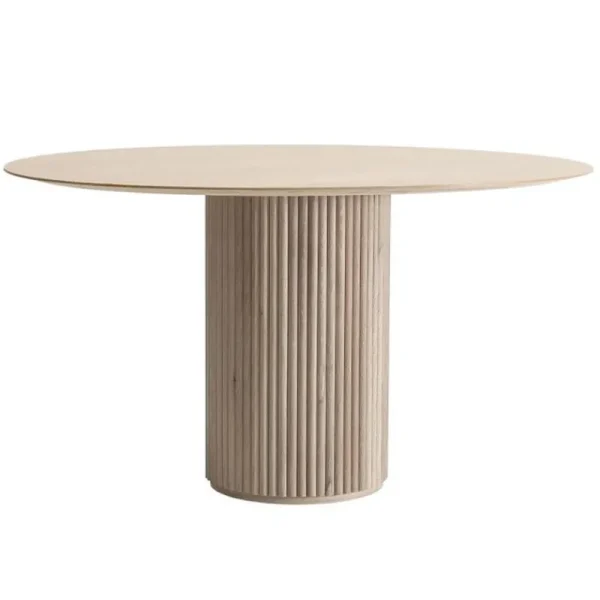 Klassik Studio Tische-Asplund Palais Royal Esstisch, 130 cm, Eiche weiß gebeizt