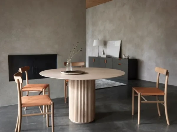 Klassik Studio Tische-Asplund Palais Royal Esstisch, 130 cm, Eiche weiß gebeizt
