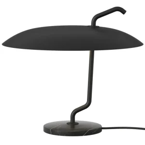 AGO Tischlampen-Astep Modell 537 Tischleuchte, Schwarz – schwarzer Marmor