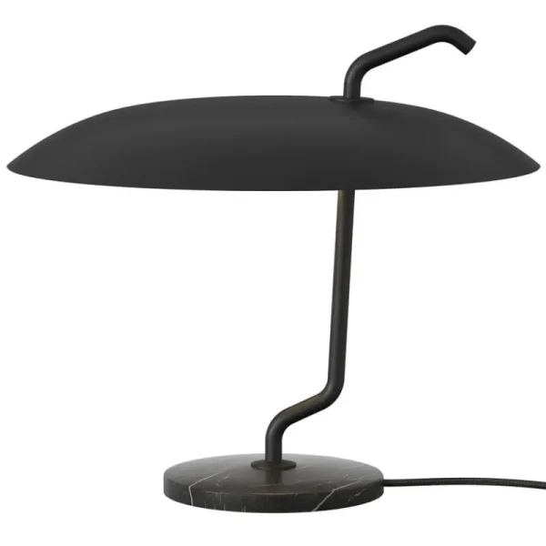 AGO Tischlampen-Astep Modell 537 Tischleuchte, Schwarz – schwarzer Marmor