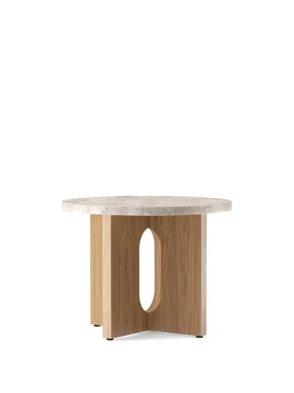 HAY Tische-Audo Copenhagen Androgyne Beistelltisch, 50 cm, Eiche – Kunis Breccia