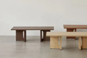 Audo Copenhagen Tische-Androgyne Loungetisch, Nussbaum