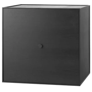 Lundia Aufbewahrungsmöbel-Audo Copenhagen Box Frame 49 mit Tür, Esche schwarz gebeizt
