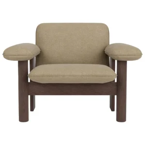 Artek Sitzgelegenheiten-Audo Copenhagen Brasilia Loungesessel, niedrige, dunkel gebeizte Eiche - Bouclé 02