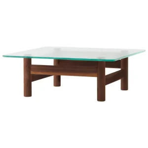 Muuto Tische-Audo Copenhagen Brasilia Beistelltisch, Walnuss - Klarglas