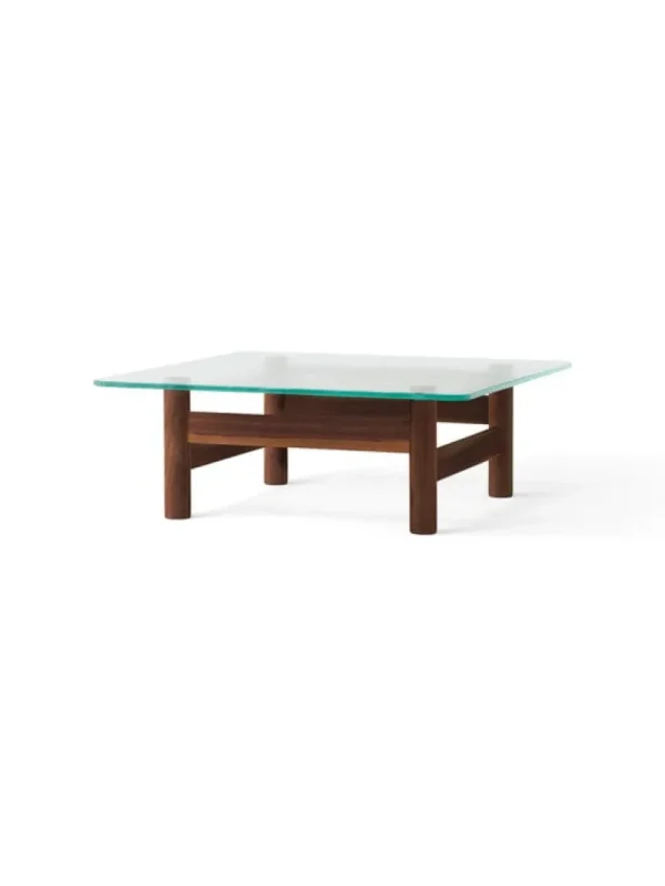 Muuto Tische-Audo Copenhagen Brasilia Beistelltisch, Walnuss - Klarglas