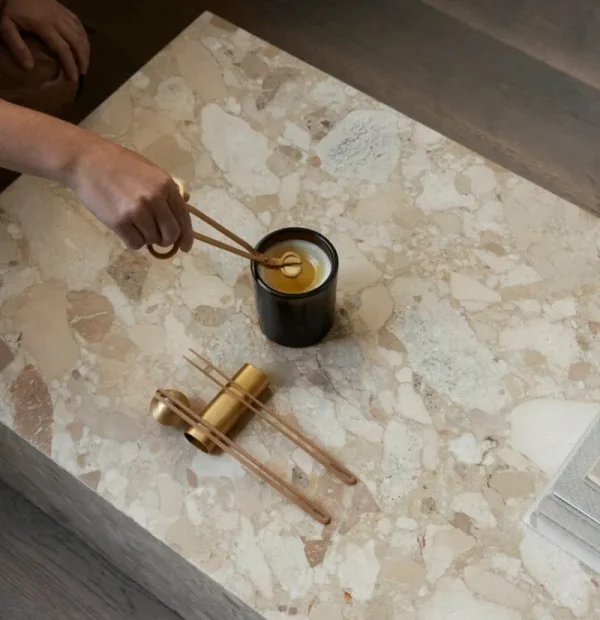 Normann Copenhagen Kerzen Und Kerzenhalter-Audo Copenhagen Clip Kerzenpflegeset, Messing