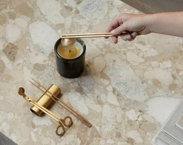 Normann Copenhagen Kerzen Und Kerzenhalter-Audo Copenhagen Clip Kerzenpflegeset, Messing