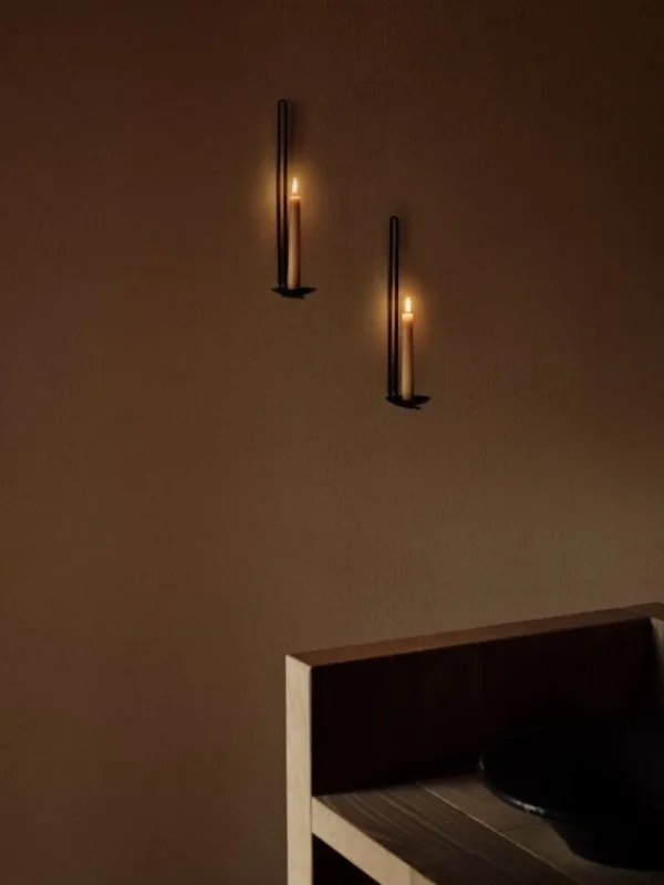 Iittala Kerzen Und Kerzenhalter-Audo Copenhagen Clip Wandkerzenhalter, 20 cm, Schwarz