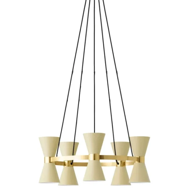 Tom Dixon Deckenleuchten-Audo Copenhagen Collector Kronleuchter 5, Cremeweiß