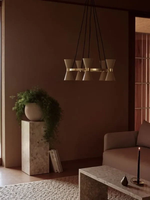 Tom Dixon Deckenleuchten-Audo Copenhagen Collector Kronleuchter 5, Cremeweiß