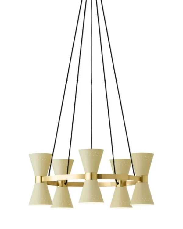 Tom Dixon Deckenleuchten-Audo Copenhagen Collector Kronleuchter 5, Cremeweiß