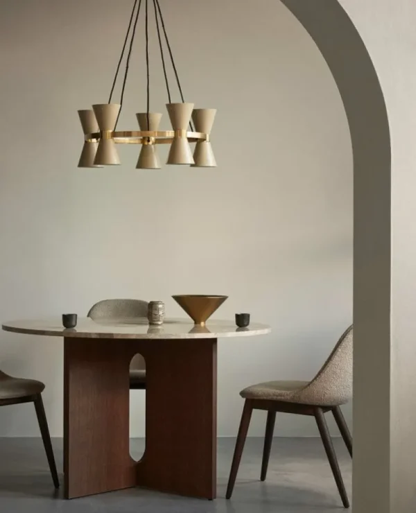 Tom Dixon Deckenleuchten-Audo Copenhagen Collector Kronleuchter 5, Cremeweiß