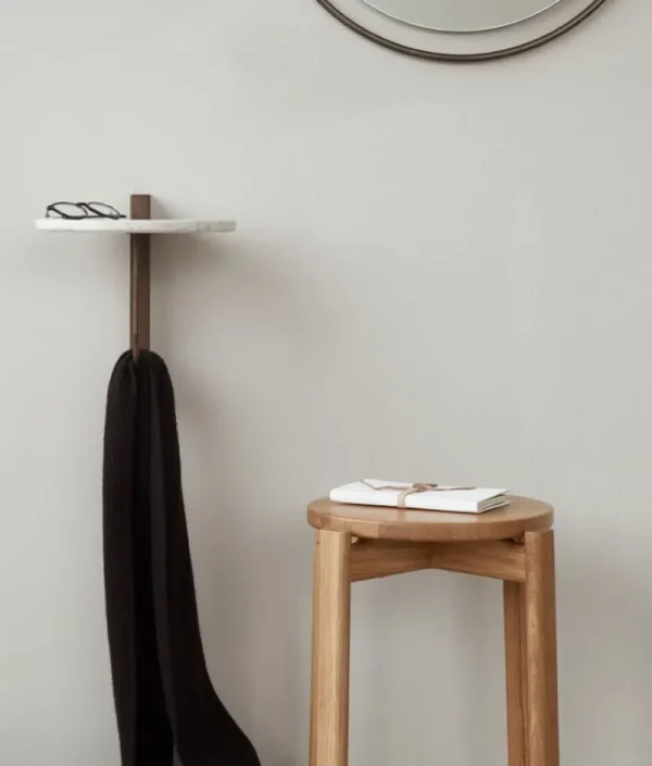 Montana Furniture Regale | Tische-Audo Copenhagen Corbel Regal, Eiche dunkel gebeizt – Carrara Marmor