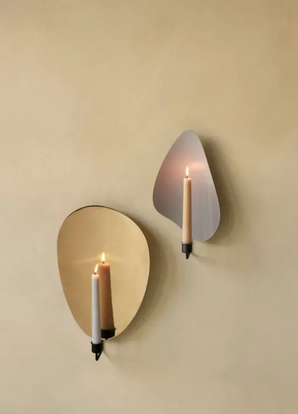 Hem Kerzen Und Kerzenhalter-Audo Copenhagen Flambeau Wandkerzenhalter, 40 cm, Schwarz - Messing