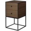 Audo Copenhagen Tische-Frame 35 Sideboard mit 2 Schubladen, Eiche geräuchert