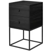 Audo Copenhagen Tische-Frame 35 Sideboard mit 2 Schubladen, Esche schwarz gebeizt