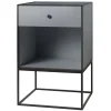 Audo Copenhagen Tische-Frame 49 Sideboard mit 1 Schublade, Dunkelgrau