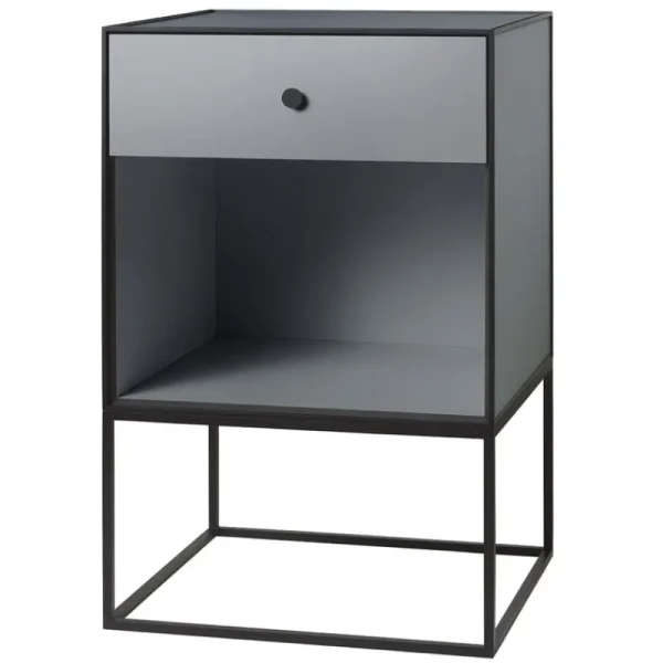 Audo Copenhagen Tische-Frame 49 Sideboard mit 1 Schublade, Dunkelgrau