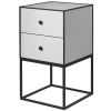 Artek Tische-Audo Copenhagen Frame 35 Sideboard mit 2 Schubladen, Hellgrau