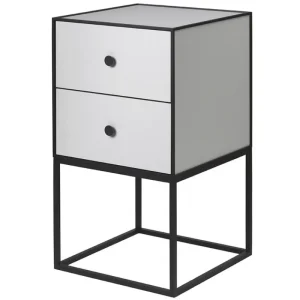 Artek Tische-Audo Copenhagen Frame 35 Sideboard mit 2 Schubladen, Hellgrau