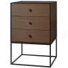 Audo Copenhagen Tische-Frame 49 Sideboard mit 3 Schubladen, Eiche geräuchert