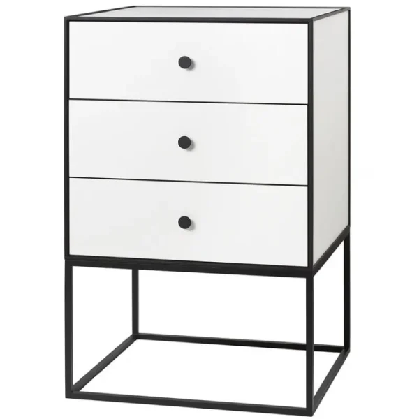 Audo Copenhagen Tische-Frame 49 Sideboard mit 3 Schubladen, Weiß