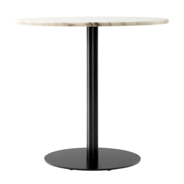&Tradition Tische-Audo Copenhagen Harbour Column Esstisch, 80 cm, schwarzer Sockel – Estremoz Marm