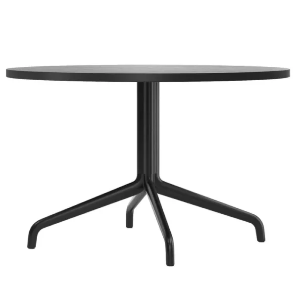 Warm Nordic Tische-Audo Copenhagen Harbour Column Bistrotisch, 80 cm, schwarzer Sockel – schwarz ge