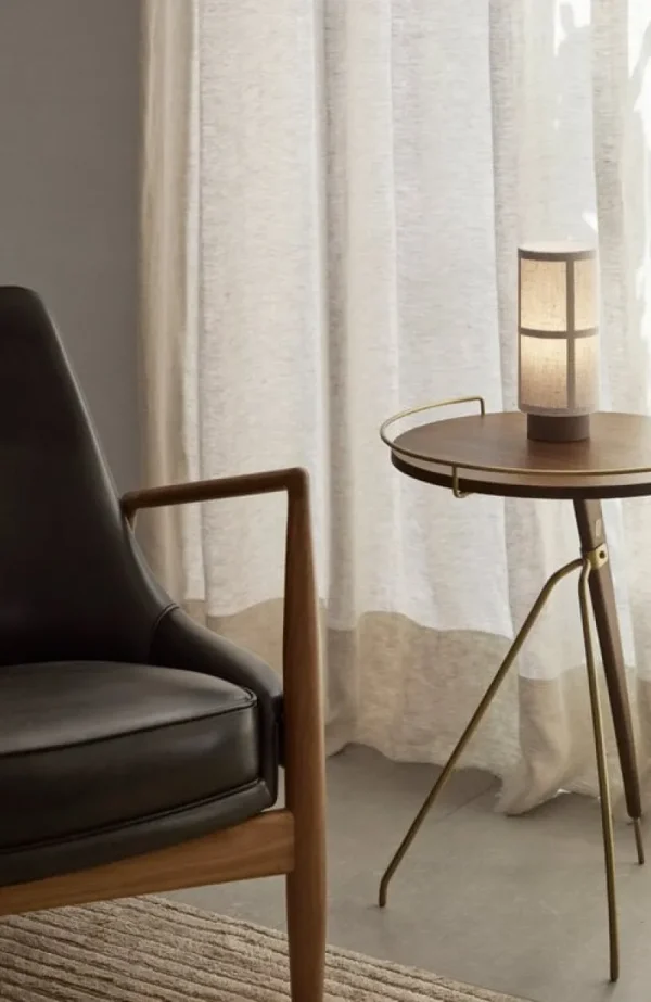 Artek Tischlampen | Tragbare Lampen-Audo Copenhagen Hashira Tischleuchte, tragbar, Rohleinen