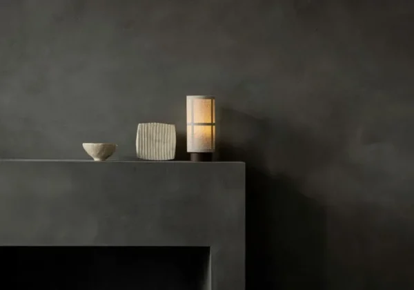 Artek Tischlampen | Tragbare Lampen-Audo Copenhagen Hashira Tischleuchte, tragbar, Rohleinen