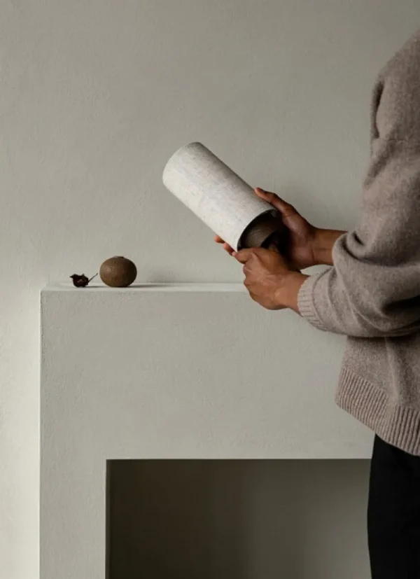 Artek Tischlampen | Tragbare Lampen-Audo Copenhagen Hashira Tischleuchte, tragbar, Rohleinen