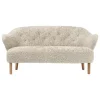 &Tradition Sofas Und Liegen-Audo Copenhagen Ingeborg Sofa 2,5-Sitzer, Moonlight-Schaffell - Eiche Natur