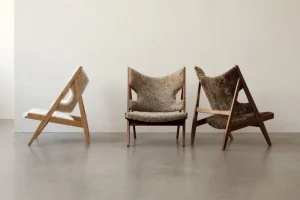 Sibast Sitzgelegenheiten-Audo Copenhagen Knitting Stuhl, Eiche – Schafsfell Nature