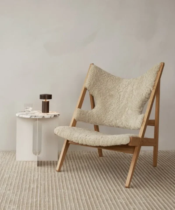 Sibast Sitzgelegenheiten-Audo Copenhagen Knitting Stuhl, Eiche – Schafsfell Nature