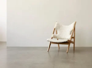 Sibast Sitzgelegenheiten-Audo Copenhagen Knitting Stuhl, Eiche – Schafsfell Nature
