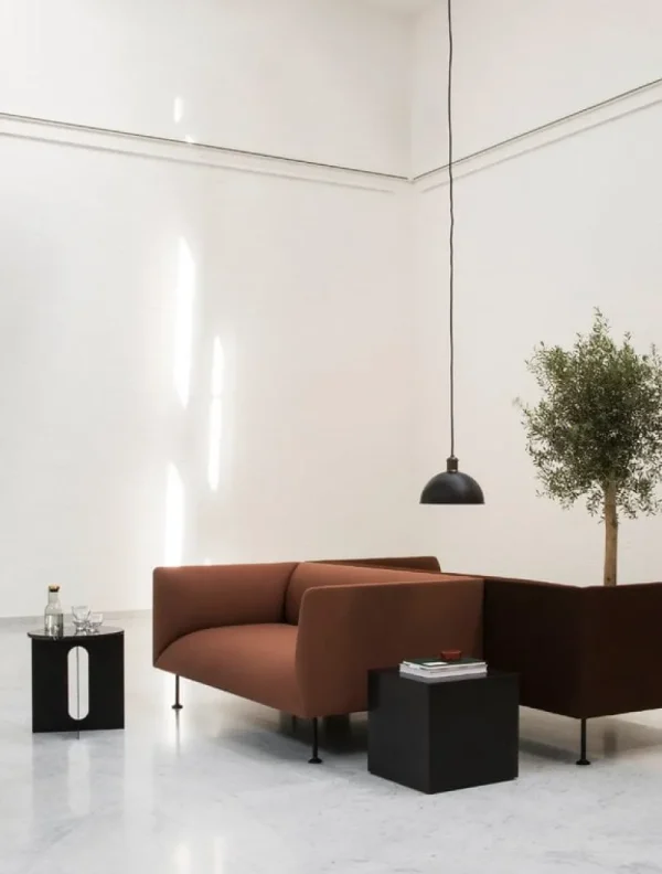 Audo Copenhagen Tische-Marmorplatte für Tisch Androgyne, schwarz