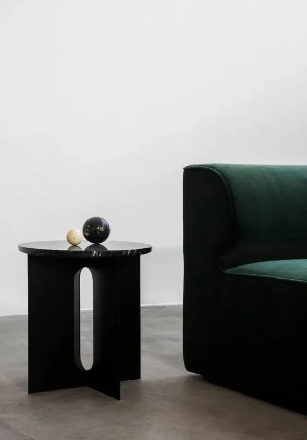 Audo Copenhagen Tische-Marmorplatte für Tisch Androgyne, schwarz
