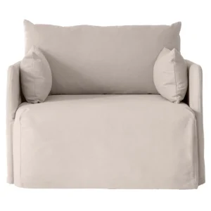 Viccarbe Sitzgelegenheiten-Audo Copenhagen Offset 1-Sitzer mit losem Bezug, Hafer