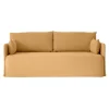 Audo Copenhagen Sofas Und Liegen-Offset 2-Sitzer-Sofa mit losem Bezug, Hafer