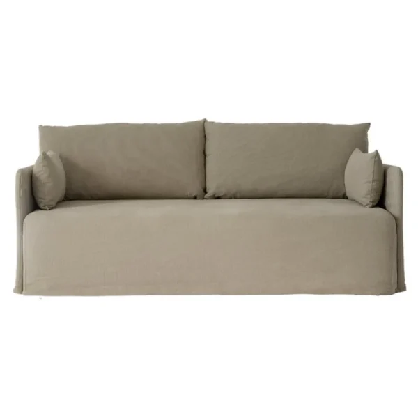 ferm LIVING Sofas Und Liegen-Audo Copenhagen Offset 2-Sitzer-Sofa mit losem Bezug, Mohnsamen