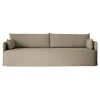 Wendelbo Sofas Und Liegen-Audo Copenhagen Offset 3-Sitzer Sofa mit losem Bezug, Mohnsamen