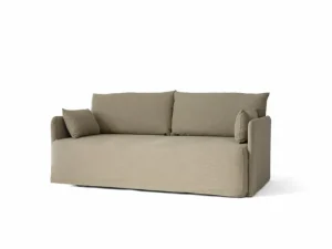 ferm LIVING Sofas Und Liegen-Audo Copenhagen Offset 2-Sitzer-Sofa mit losem Bezug, Mohnsamen