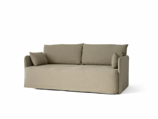 ferm LIVING Sofas Und Liegen-Audo Copenhagen Offset 2-Sitzer-Sofa mit losem Bezug, Mohnsamen