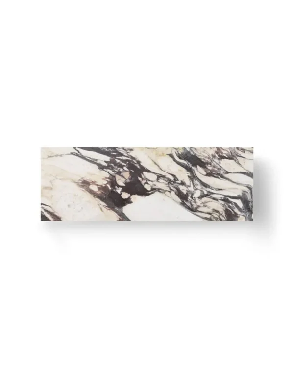 Audo Copenhagen Tische-Plinth Bridge Tisch, Calacatta-Viola-Marmor