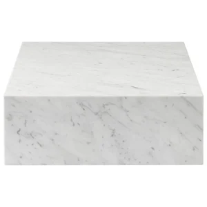 Magis Tische-Audo Copenhagen Plinth Grand Tisch, weißer Carrara-Marmor