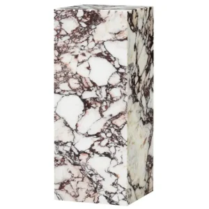 Audo Copenhagen Tische-Plinth Pedestal Säule, Calacatta-Viola-Marmor